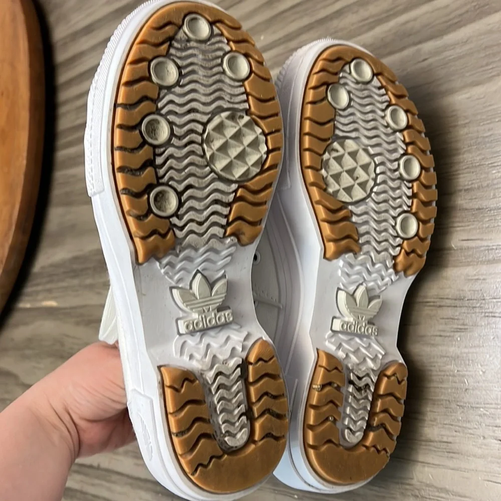 ADIDAS NEZZA TREK PLATFORM SHOES WOMENS WHITE SIZE 6.5